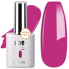 YTD Likomey Gel Nail Polish,HEMA Free TPO Free,15ml Fuchsia/Dragon Fruit Pink UV Nails Gel,Salon Home DIY Nail Art Manicure and Pedicure Gel Varnish,CS476