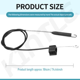 KINTLE 137-4759 Blade Brake Cable Compatible with Exmark Toro 30inch Lawn Mower Fits ECS180KA30000 ECX200KC30000 22207 22210 22215 22225 Models