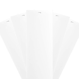 5 Pack White PVC Vertical Blind Replacement Slats Vanes 82.5" x 3.5"