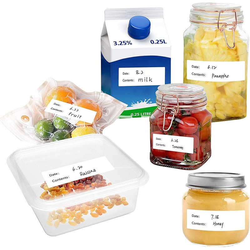 500PCS Kitchen Stickers Refrigerator Freezer Food Storage Date Content Labels-