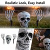 Halloween Skeleton Yard Decoration – 3-Piece Skull & Bone Arm