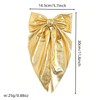 2Pcs Hair Bows for Women, Gold Silver Big Bow Hair