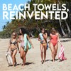 Dock & Bay Beach Towel - Quick-Drying, Sand-Free - Compact,