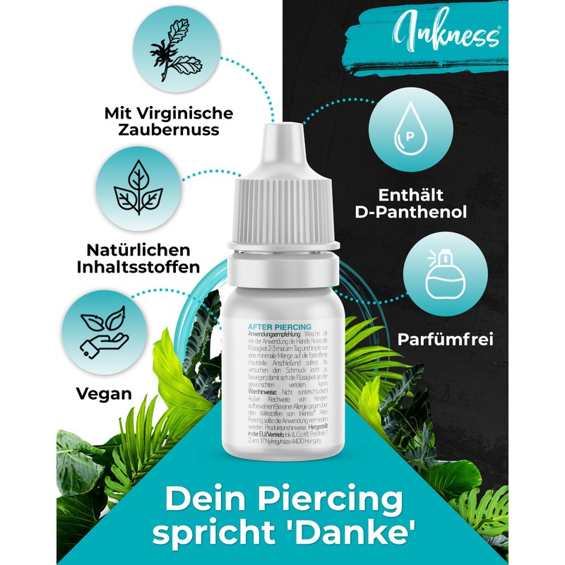 Inkness After Piercing Care Lotion 10 ml – Supports Piercing