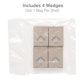 Metro MQ9985 MetroMax Q Industrial Plastic Shelving Wedges, Bag of 4