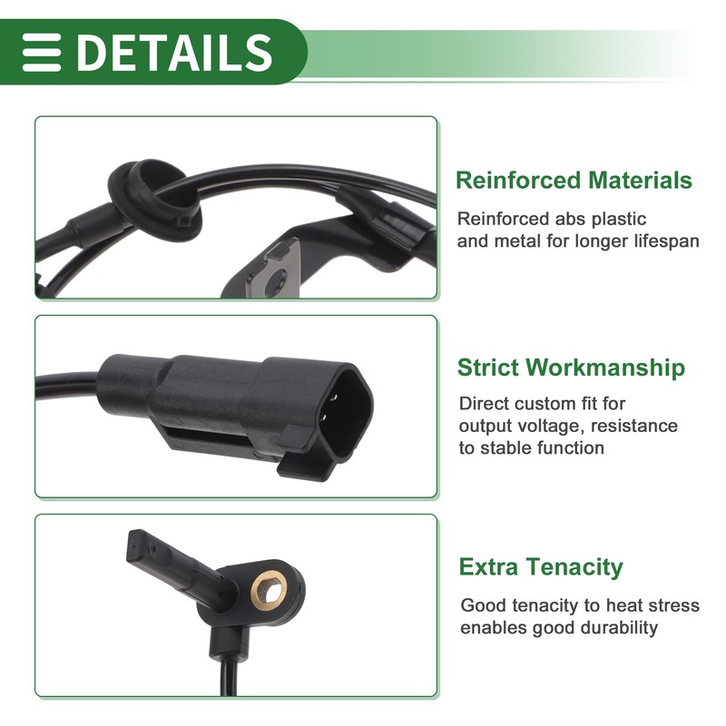 HEROFFIX ABS Wheel Speed Sensor ABS Sensor Anti-lock Braking System