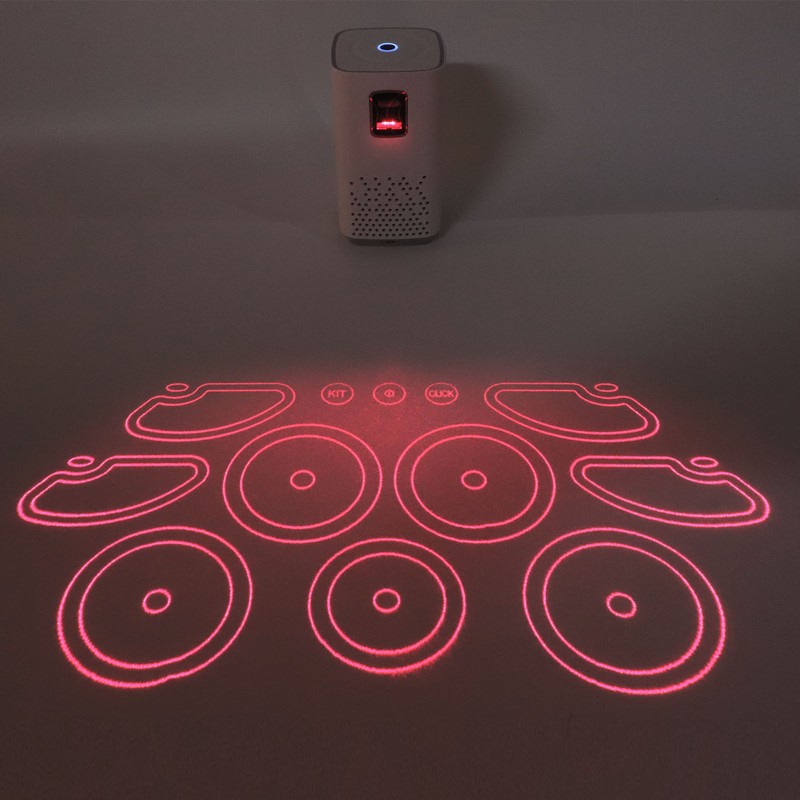 Virtual Electronic Drum Speaker Portable White Projection Drum for Adult