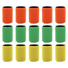 15Pcs Insulated Beer Can Sleeve Cooler Neoprene Covers for Outdoor Entertainment Party