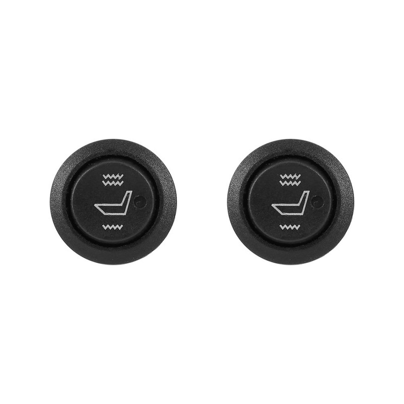 Seat Switch,2X Car Seat Heater Switch Universal 3 Pin Round