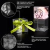 NBEADS Pack of 24 Mini Clear Favor Boxes, Transparent PET
