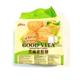 A-Taste Good Vita Black Sesame Natural Oat Cracker 13.3 Oz(2 Pack)