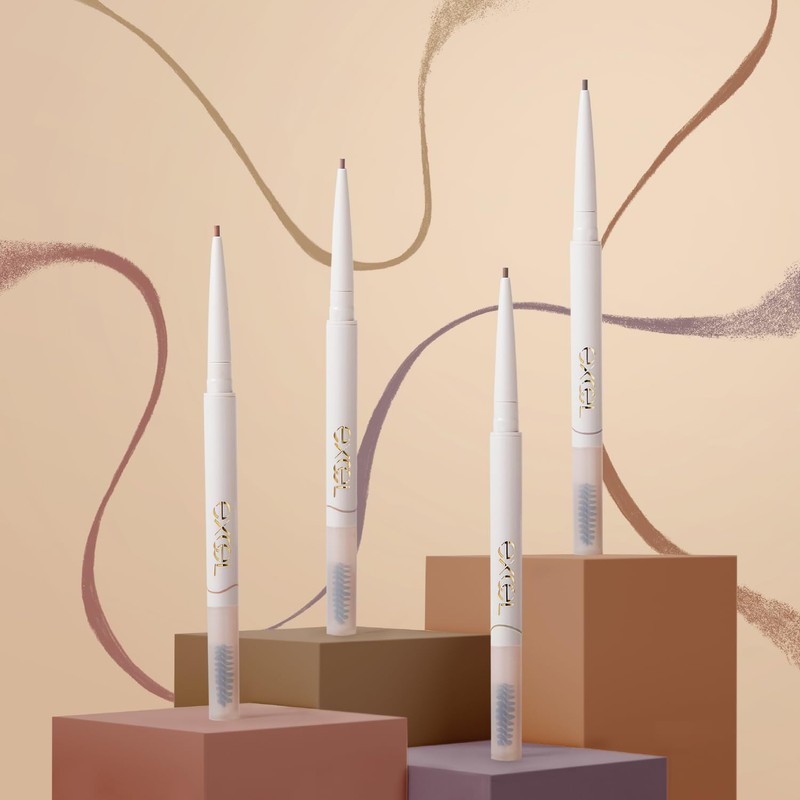 excel ES03 Color Edit Slim Brow Eyebrow Pencil, Fall Yeve