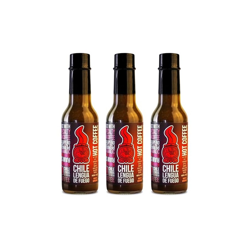 Chile Lengua de Fuego Mild Hot Sauce (Pack of 3,