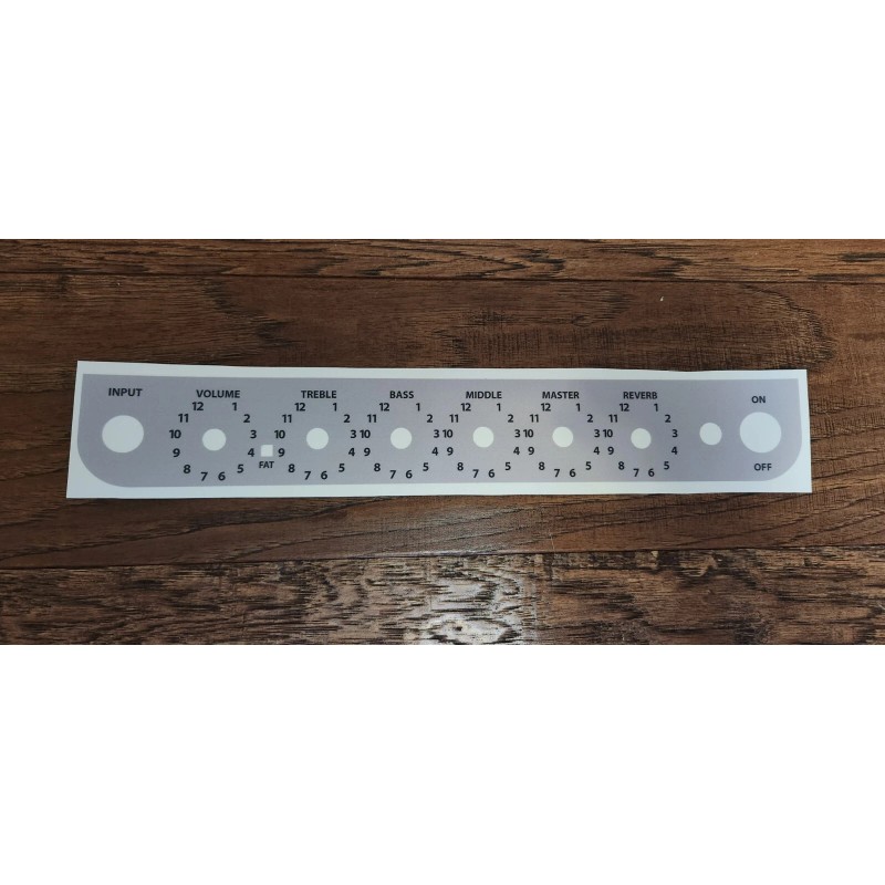 Amplified Style FENDER BLUES JR VINYL FACEPLATE OVERLAY WITH SMALL