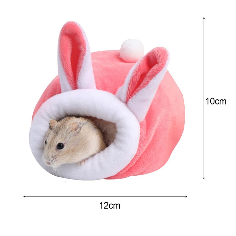 Lotsdonxia Cozy Winter Hamster Nest, Miniature Soft & Warm Pet