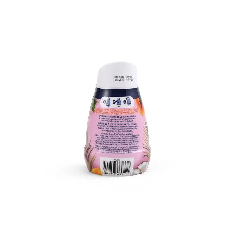 Clorox Fraganzia Hawaiian Escape Air Freshener Gel Cone Pack of