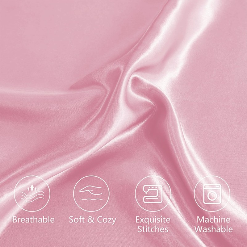 Super Soft Silky Satin Pillowcases for Hair and Skin, Pack