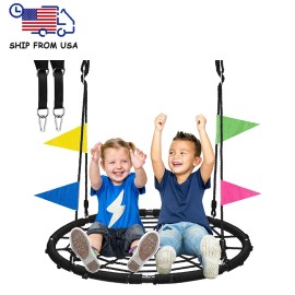 Zoshine Commercial 40-Inch Bird Nest Swing Heavy Duty Steel Frame for Park Playground Schoolcolor: Black