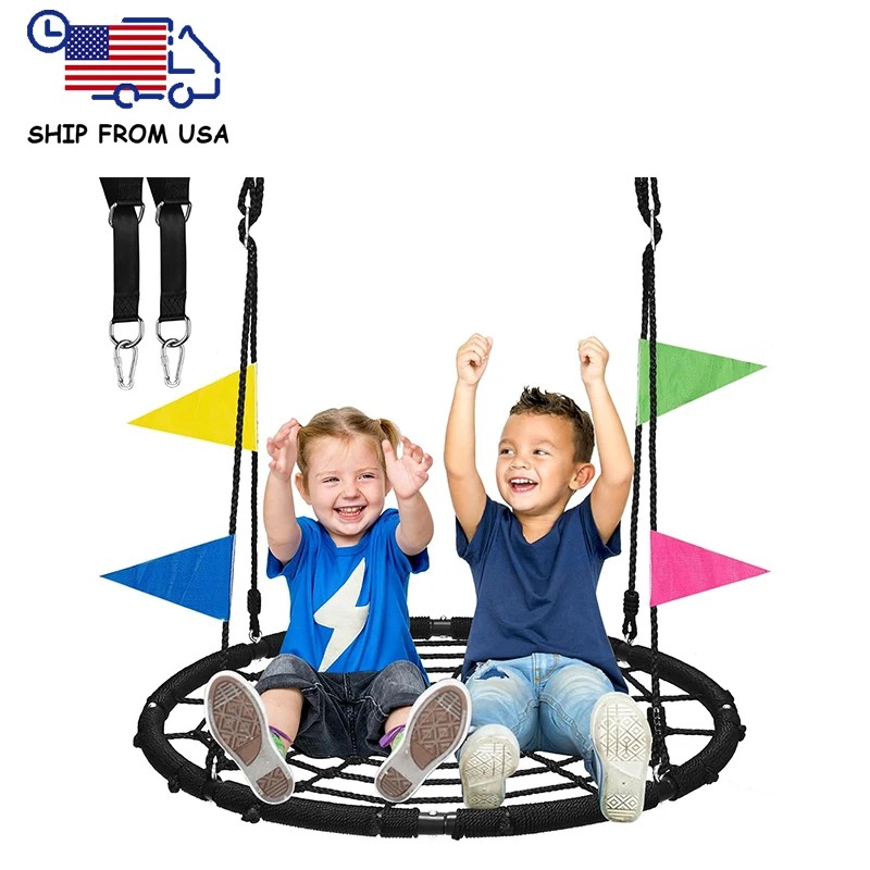 Zoshine Commercial 40-Inch Bird Nest Swing Heavy Duty Steel Frame