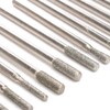 Gasea 30pcs 1/8" Shank Diamond Coated Burr Drill Bits for