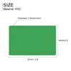 sourcing map Pack of 50 Blank PVC Cards Green Plastic
