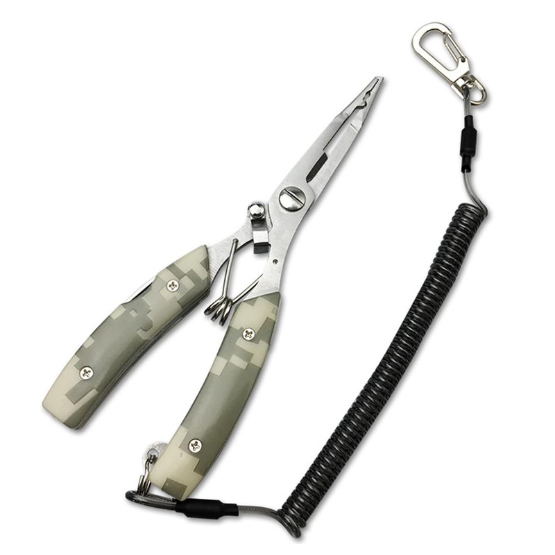 ANCLLO Multi-Functional Lightweight Stainless Steel Fishing Plier Fishing Gear with