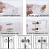 4 Pcs Hidden Brass Barrel Hinges, Concealed Box Invisible Furniture