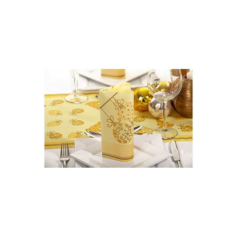 Sovie Home Linclass® Airlaid Tiffany Tablecloth, Disposable Christmas Tablecloth, Fabric-Like,