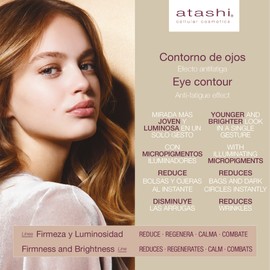 Atashi - Eye Contour Lifting Illuminating Anti-Fatigue Reduces Bags and Dark Circles Instantly Rejuvenates and Whitens Eyes With Haloxyl - 15ml