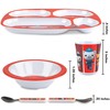 Octonauts 5 Pcs Mealtime Divided Plate Feeding Set for Kids