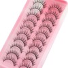Cartoon Eyelashes Whispy Mink Lashes Dramatic Cat Eye Makeup Pointed