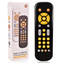 Baby Newborn Toddler Boy Girl Toys Gifts 0-3 3-6 6-12 Months,Baby TV Remote Music Toy,Kids Realstic Remote Toy for 1 Year Old Boys Girls