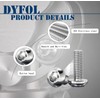 20Pcs 1/4"-20x1-1/2 Button Head Socket Cap Bolts Screws,304 Stainless Steel