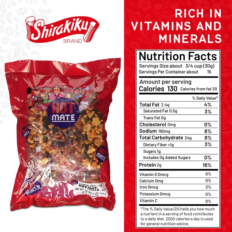 Shirakiku Hot Mate Japanese Rice Cracker | Oriental Asian Arare