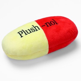 Tamu style Dog Squeaky Pill Toy, Funny Stuffed Toys for Puppy and Adult Play, Cute Capsule Toys for Training, Fetch and Play for Small to Medium Breeds