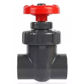 Modular Marine 1" PVC gate valve sch80 socket slip x slip - 1"