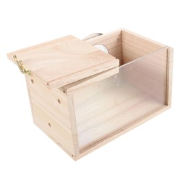 BESPORTBLE Wood Bird Nest Breeding Box Outdoor Cockatiel Nesting Box Bird House for Parrots