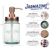 Jarmazing Products Mason Jar Soap Dispenser - Copper - with