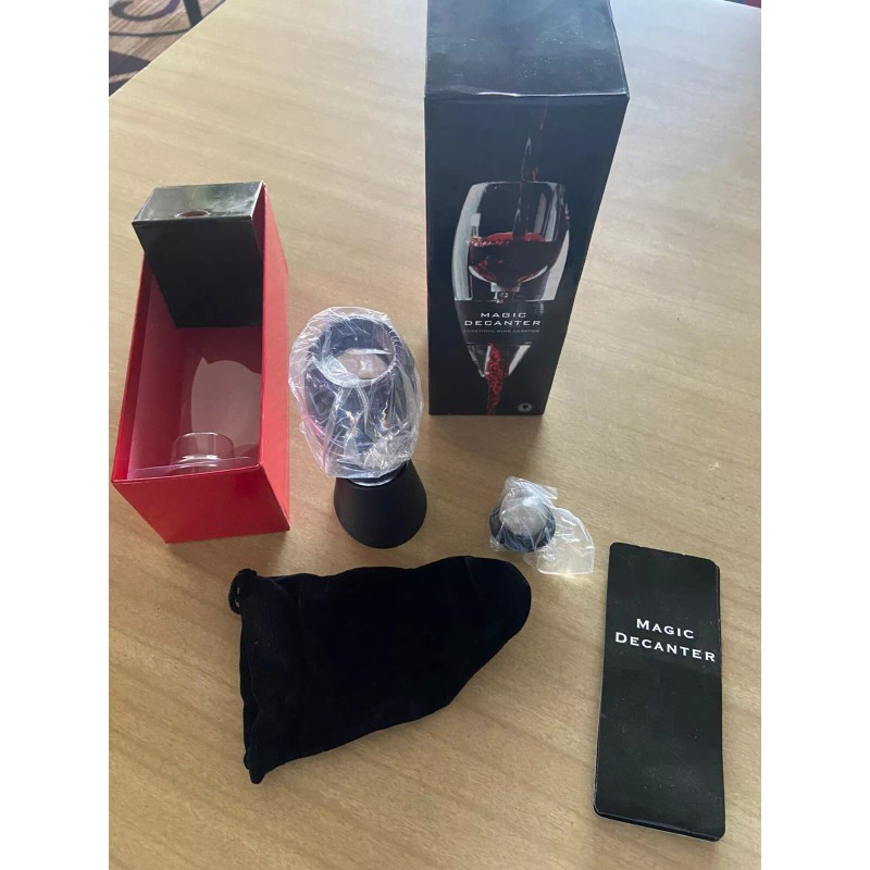 Magic Decanter Sediment Filter Red Wine Aerator Filter & Storage