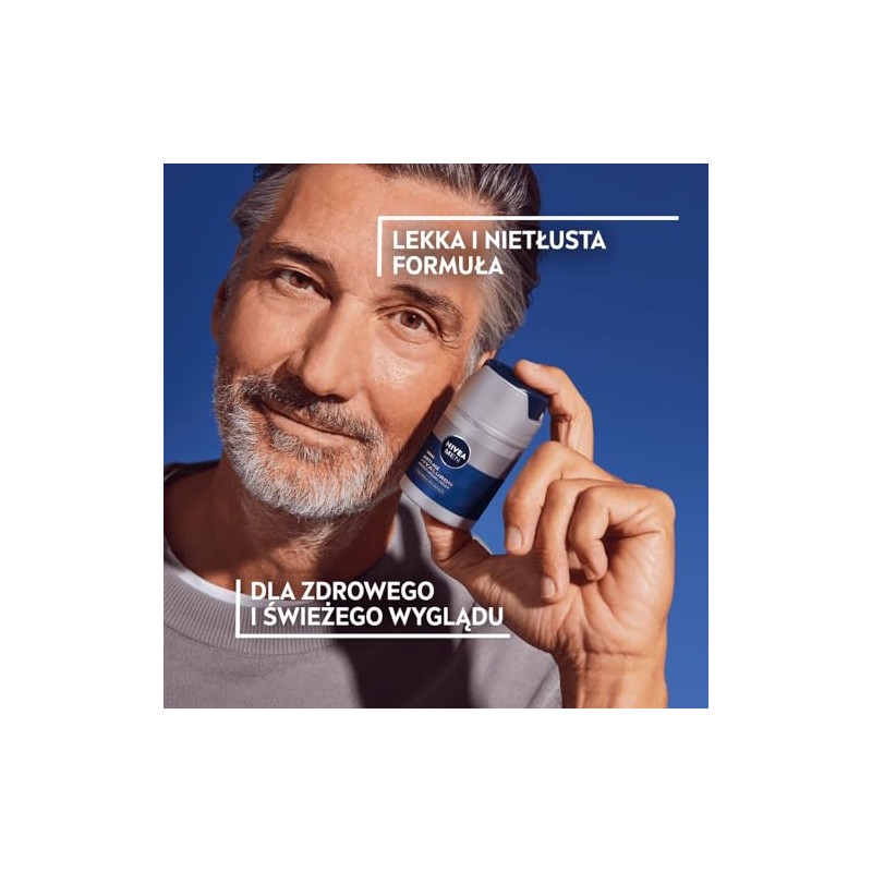NIVEA MEN Hyaluronic Anti-Ageing Anti-Wrinkle Cream with Hyaluronic Acid for