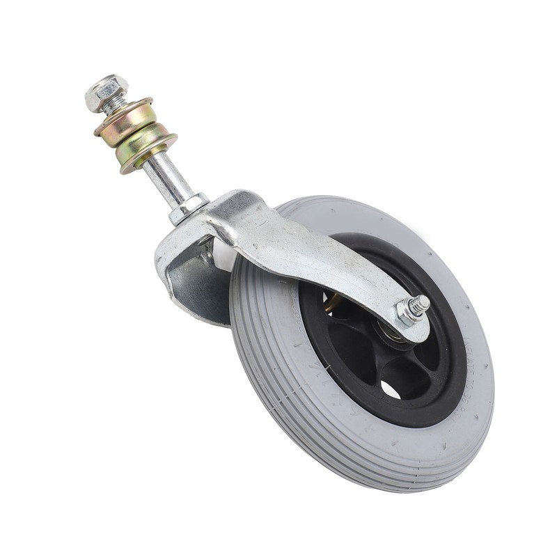 Wheelchair Replacement Wheel Grey 6 Inch PU Inflatable Universal Wheelchair