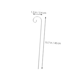 VINTORKY Elegant Shepherd Hooks 10 Pack Metal Garden Hanger Lantern Plant Stand Bird Feeder Hanger for Outdoor