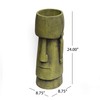Christopher Knight Home Major Outdoor Easter Island Tiki Urn, Antique