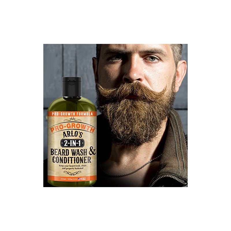 Arlo's Lavado y acondicionador para barba 2 en 1 12