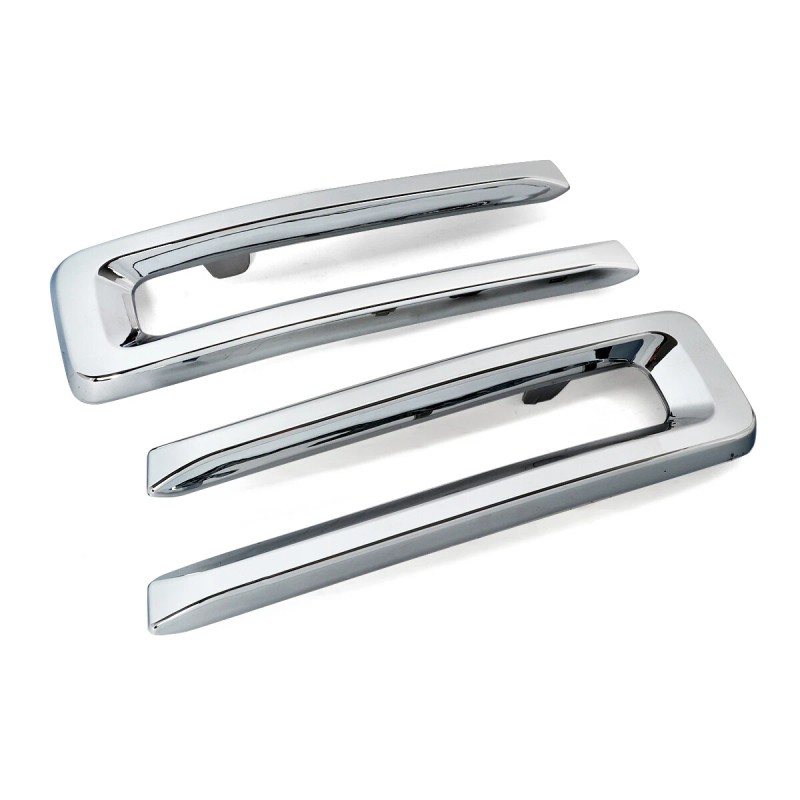 2x Chrome Front Grill Inserts Cover Trim Sticker Fits Ram