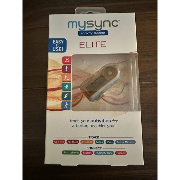 MySync Elite Activity Tracker NEW Steps Distance Calories Fat Burn