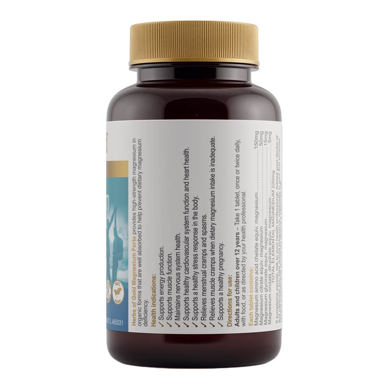 Herbs of Gold Magnesium Forte - 60 Tablets, 60 tablets