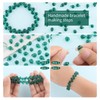Nexlynk 100PCS Crystal Glass Beads 8×10mm, Malachite Green Faceted Teardrop