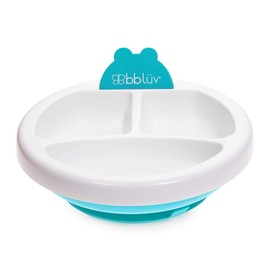 bblüv Plato Warm Feeding Plate for Baby, Aqua