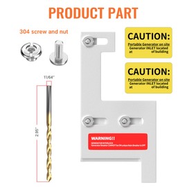 RVBOATPAT Generator Interlock Kit Compatible with GE General Electeric Vertical 150 or 200 Amp Panels 2-1/4 Inch Spacing Between Main and Branch Breaker
